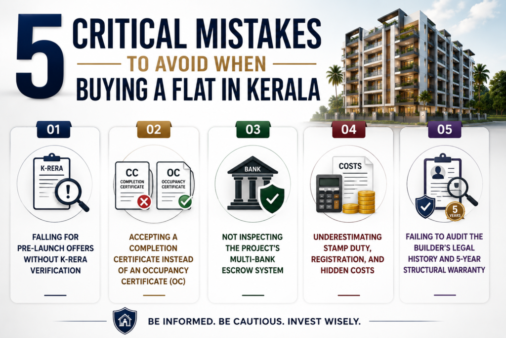 5 critical mistakes to avoid when buying a flat in kerala