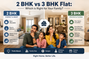 2 BHK vs 3 BHK Flat Which is Right for Your Family